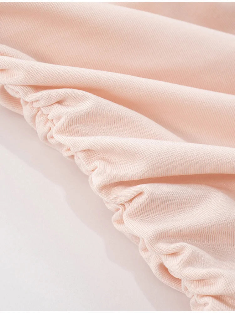 Elegant Backless Diamonds Party Dress Sleeveless Draped Neckline Knee-length Bodycon Dresses Women's Shinning Sexy Evening Robe